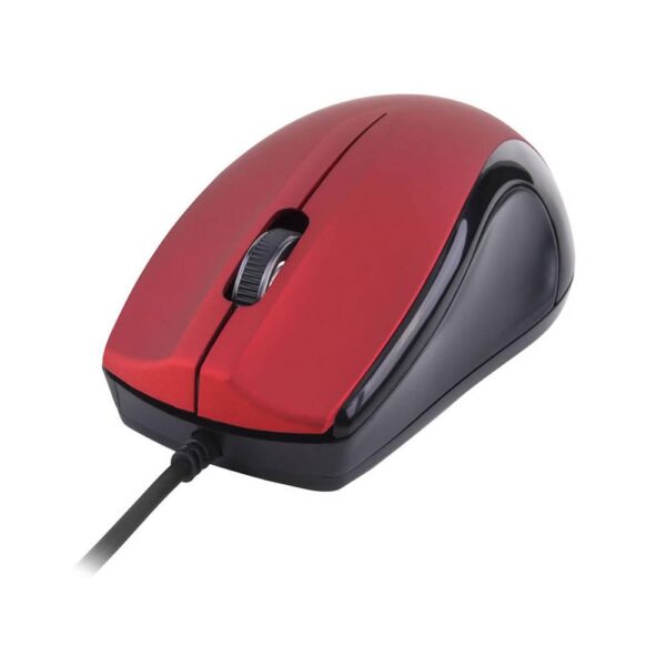 MU110 3B USB Wired Large Optical Mouse - Red