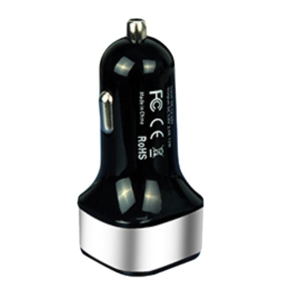 CC340 Dual USB Travel Car Charger - Silver