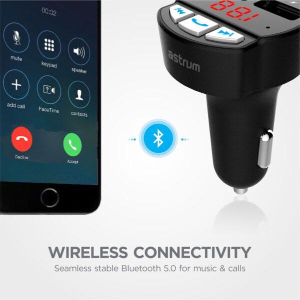 Wireless Car FM Transmitter + Charger - FM390