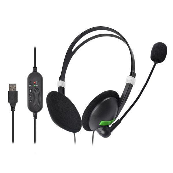 HS740 On-ear USB PC Wired Headset with Mic