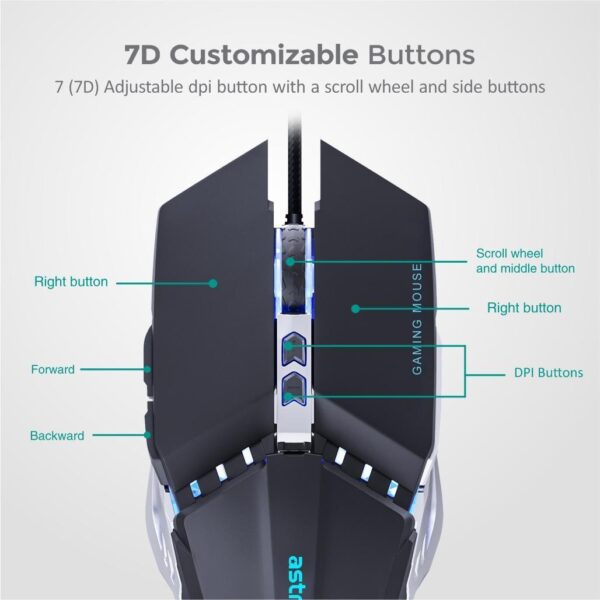 7B Wired Gaming USB Mouse - MG320