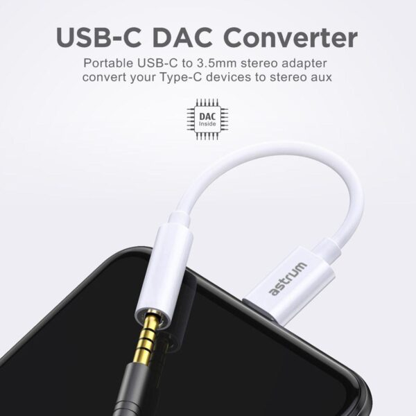 AS040 USB-C to Audio Aux DAC Adapter