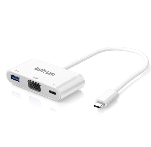 DA610 USB-C to USB-C + VGA + USB 3.0 Charger Adapter