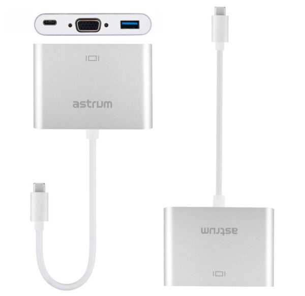 DA610 USB-C to USB-C + VGA + USB 3.0 Charger Adapter