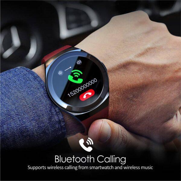 SN90 Bluetooth Calling Sports Metal Smart Watch - Red