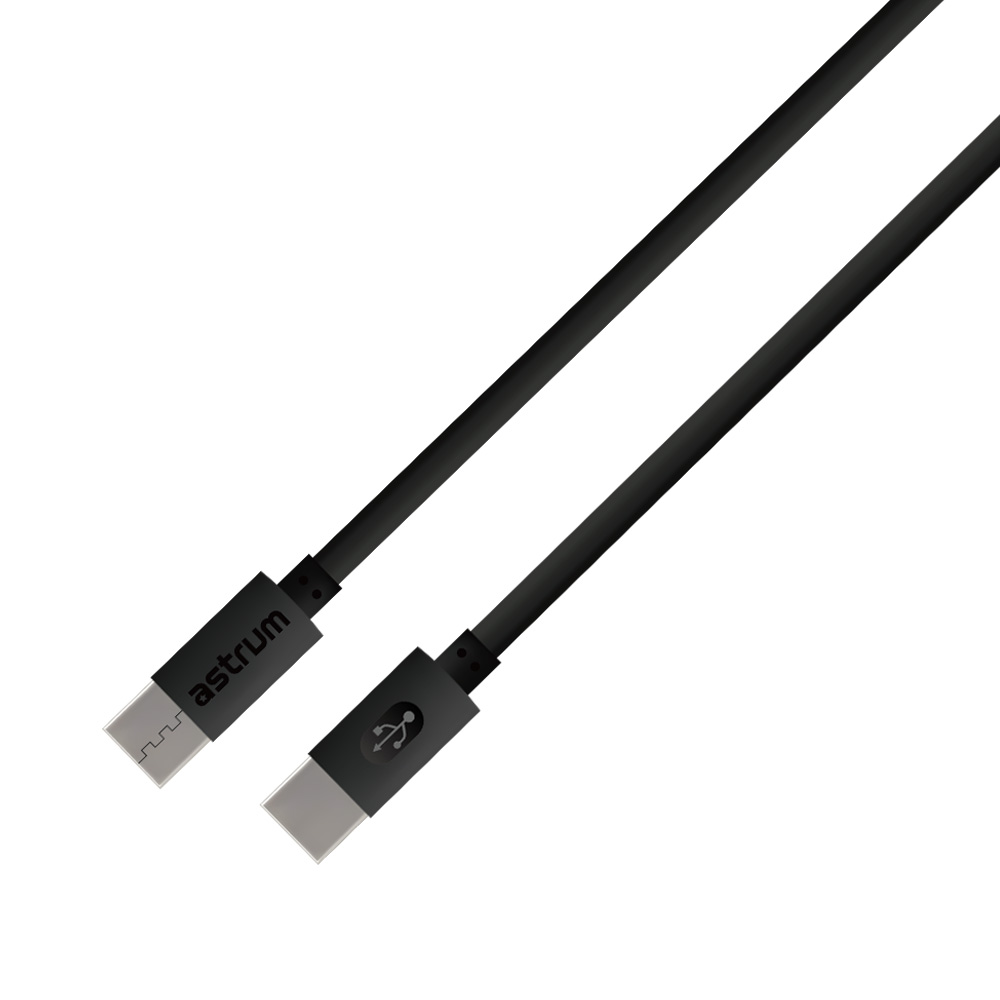 Verve CC60 60W PD USB-C to USB-C Charge & Sync Cable - Black