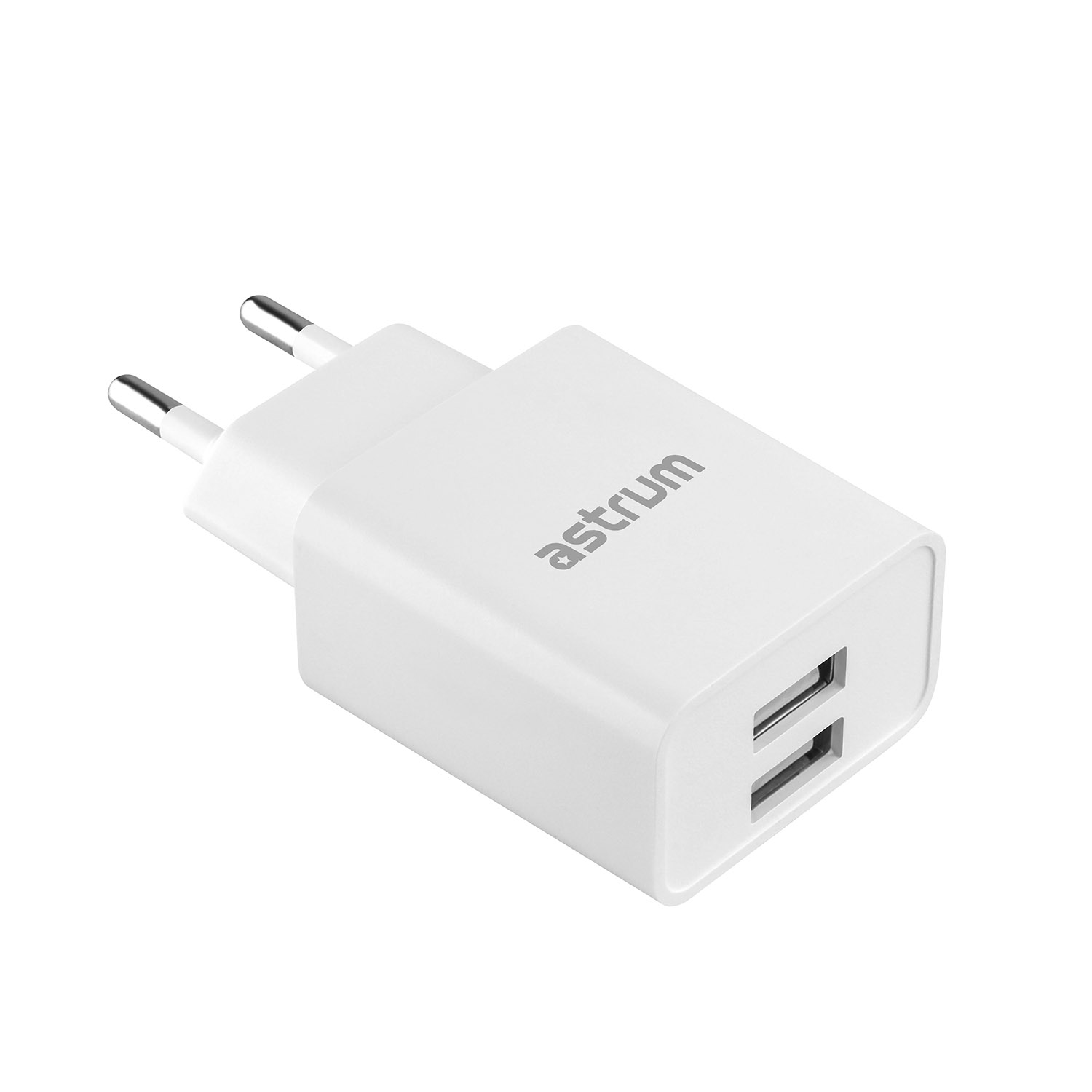 Pro Dual U24 12W Dual USB Travel Charger - White