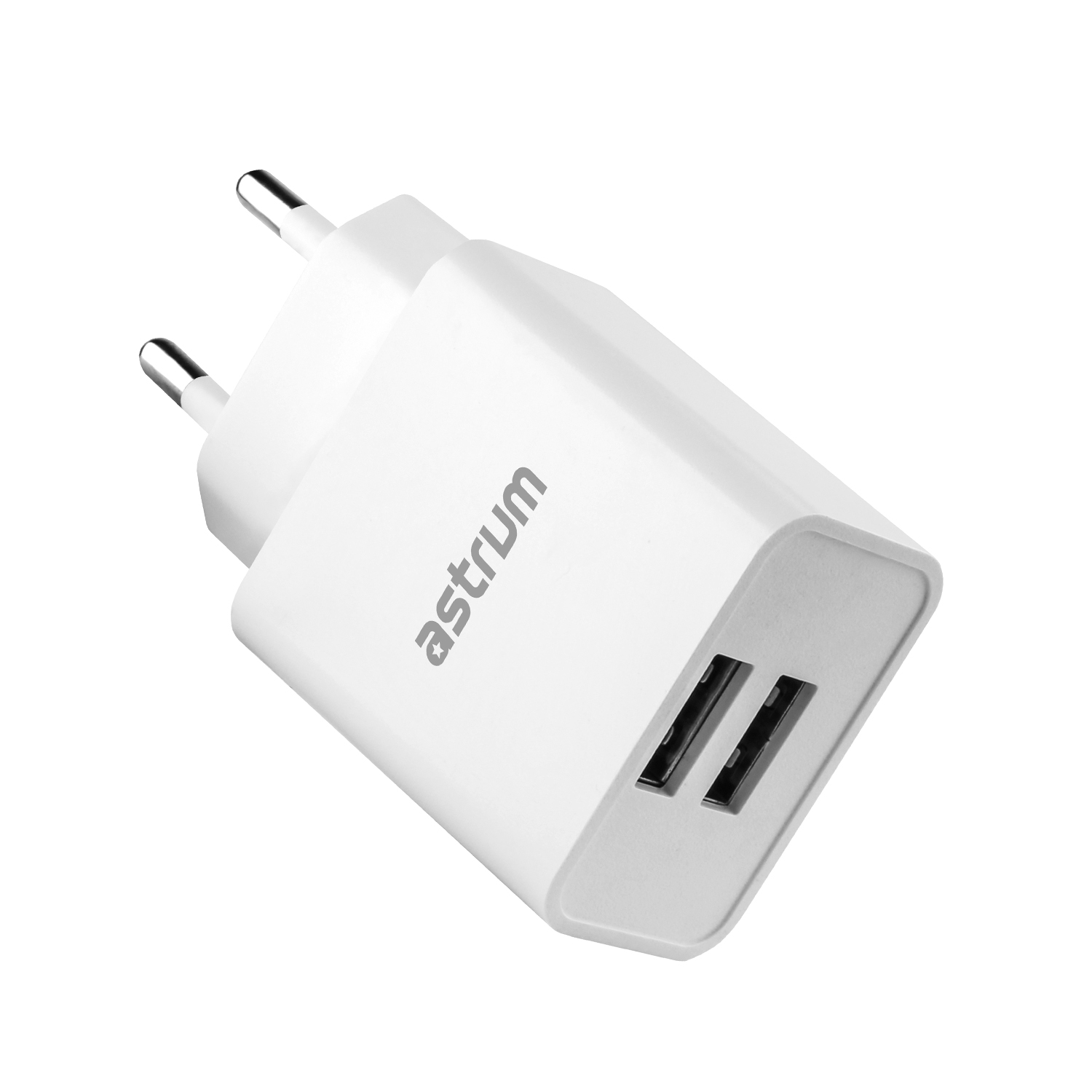 Pro Dual U24 12W Dual USB Travel Charger - White