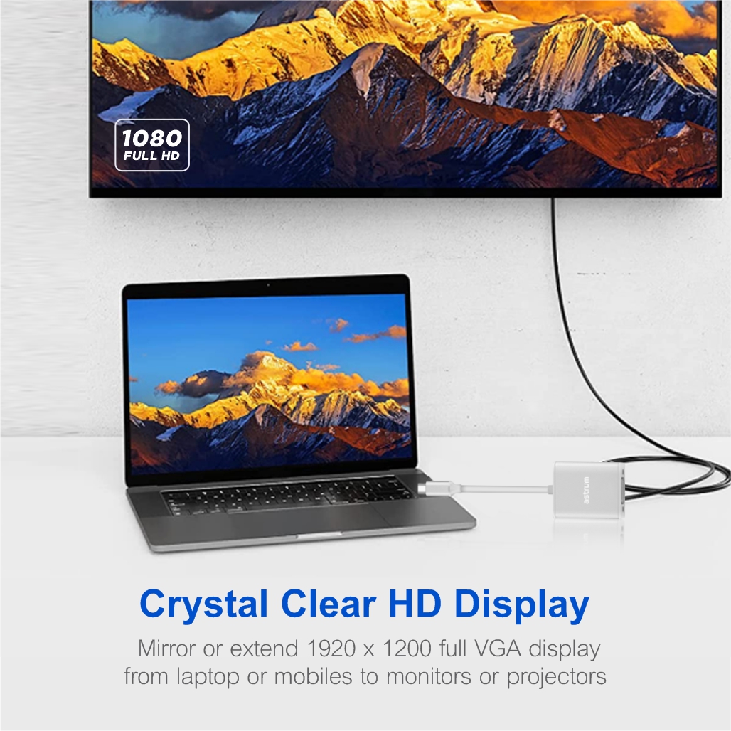 DA670 Full HD USB-C to VGA Adapter