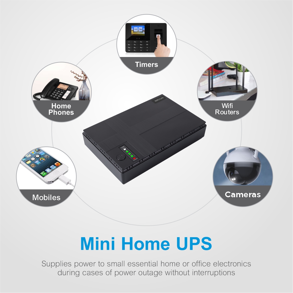 PB070 10400mAh 18W Mini UPS Power Bank