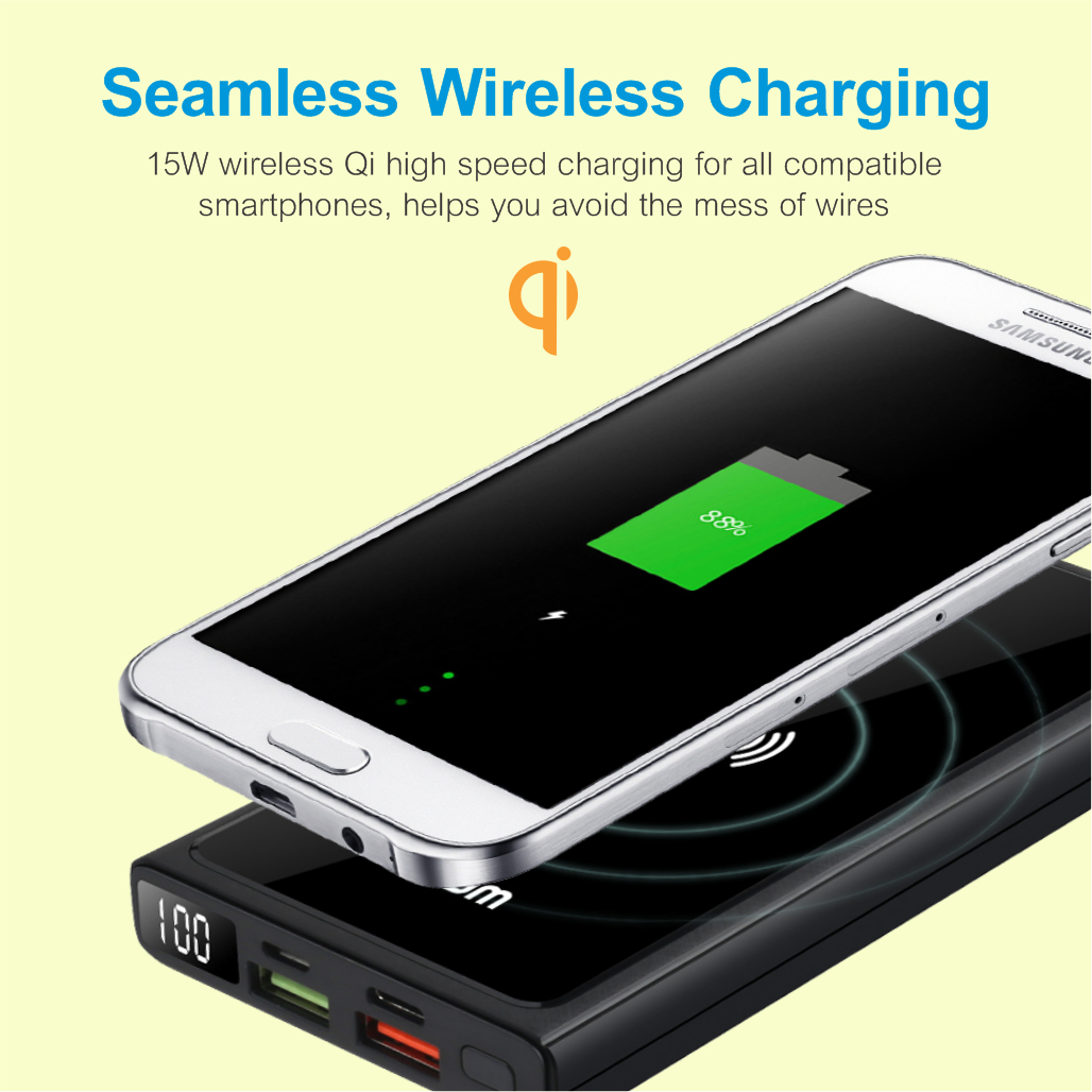 PB640 10000mAh PD Wireless Charger + Power Bank