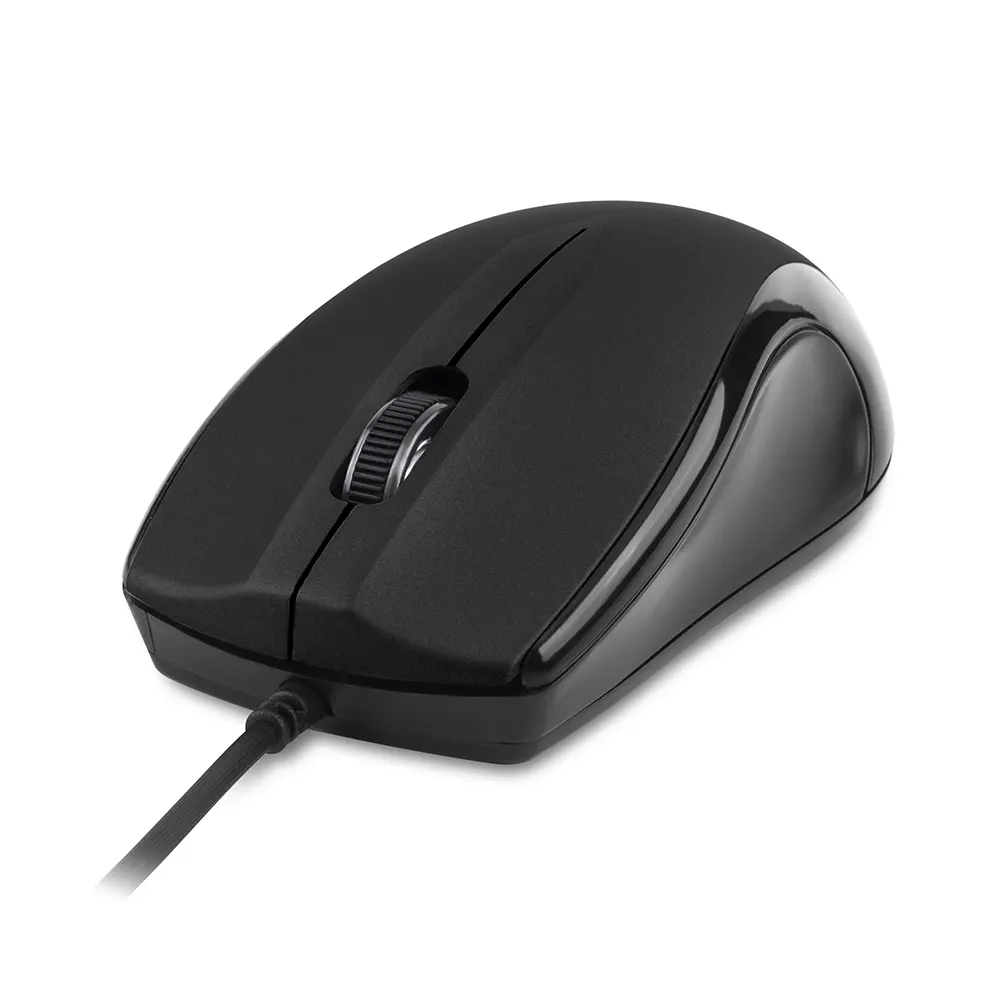 3B USB Wired Large Optical Mouse - MU110 Black