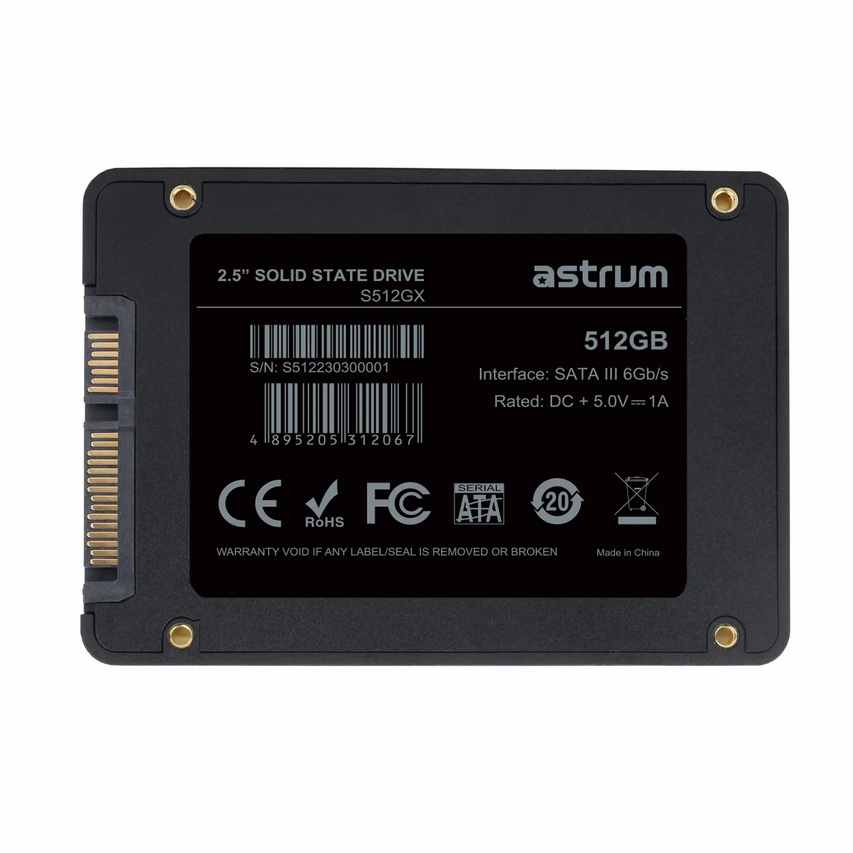 S512GX 512GB 2.5" SATA3 SSD DRIVE 545/49