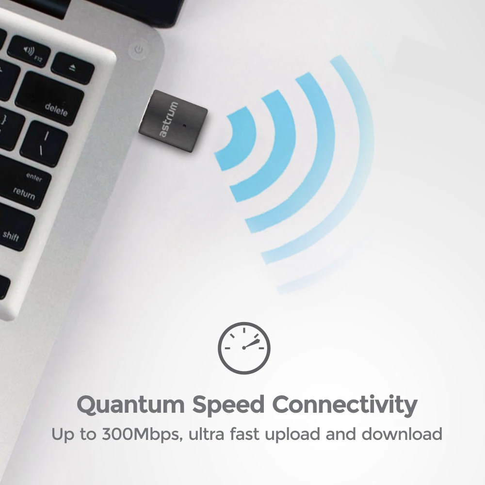 NA300 WIRELESS ADAPTER 300MBPS NANO BLAC