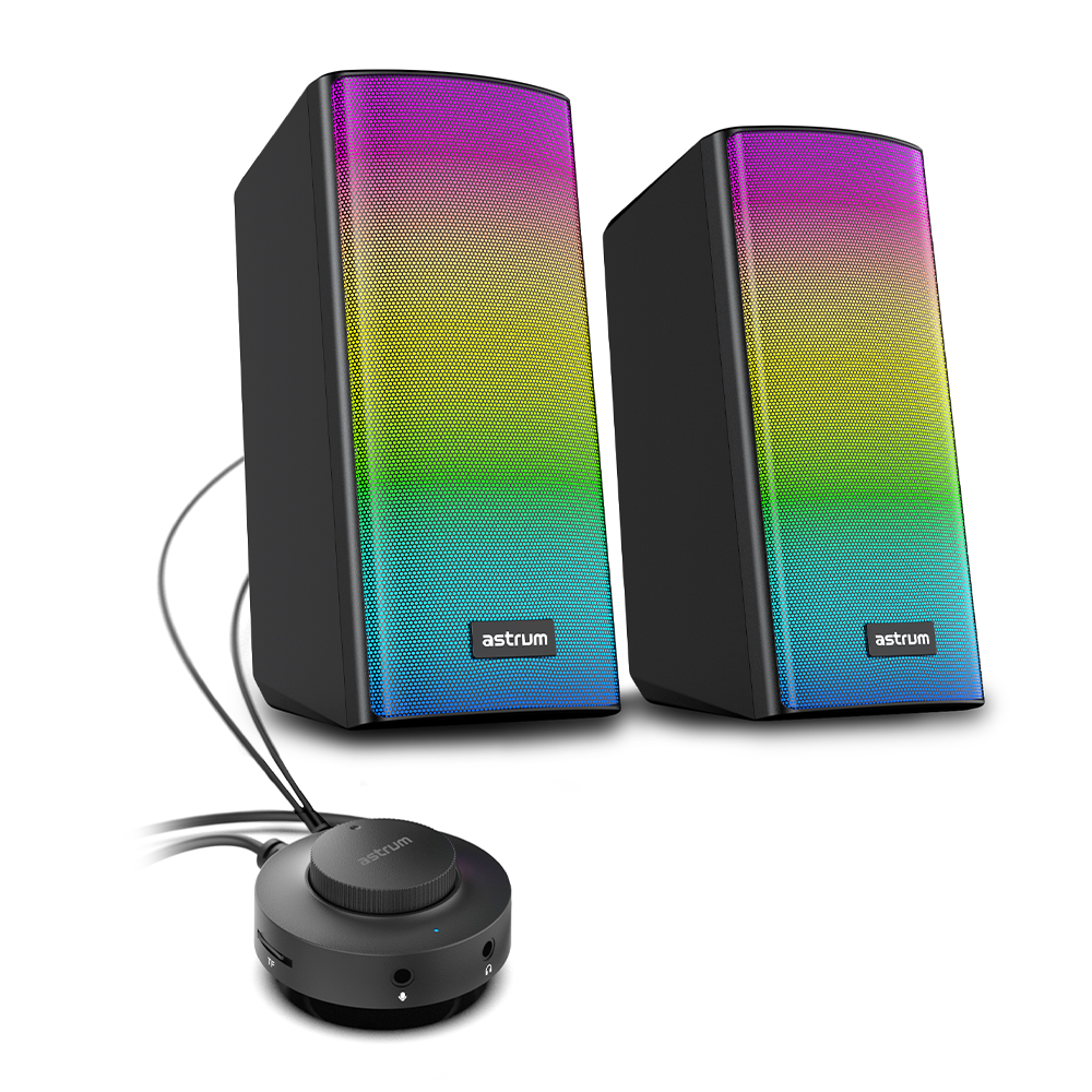 SU030 2.0CH USB SPEAKER BT TF USB RC RGB