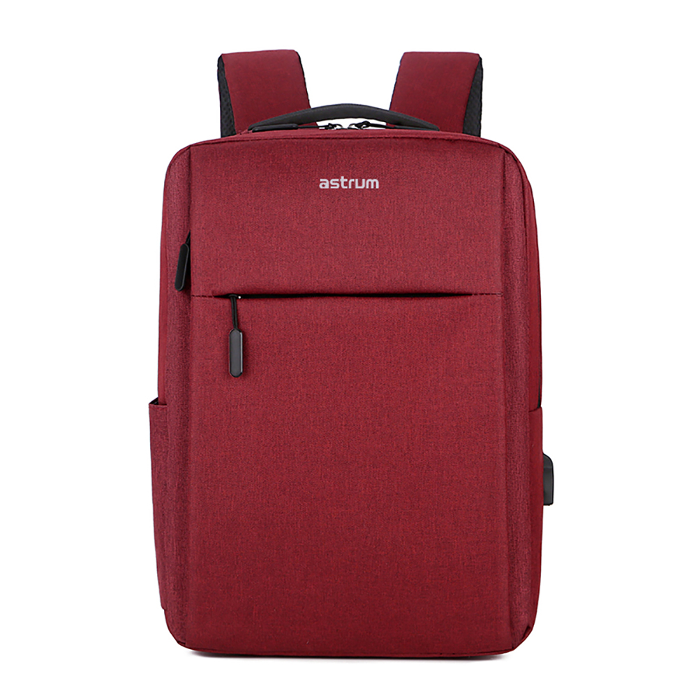 LB200 BACKPACK OXFORD 15" USB RED