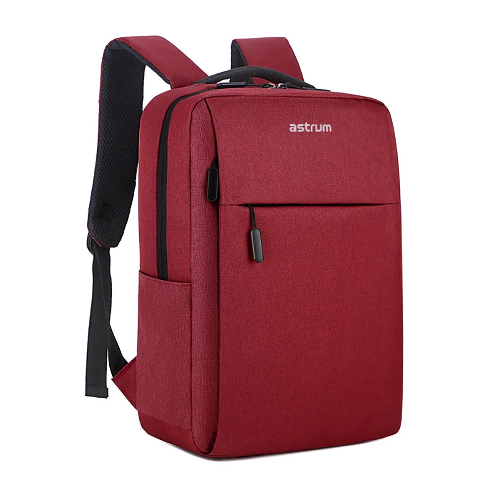 LB200 BACKPACK OXFORD 15" USB RED