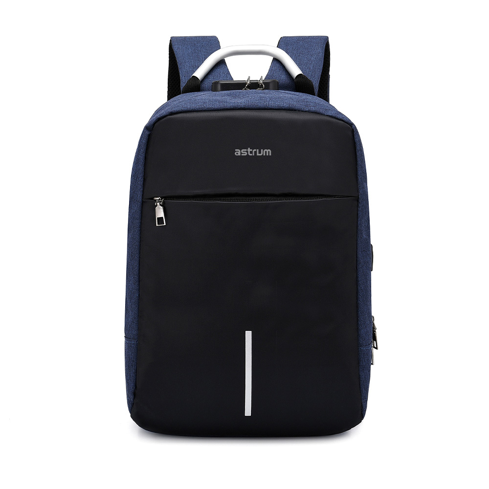 LB220 BACKPACK OXFORD 300D 15" BLUE/BLAC