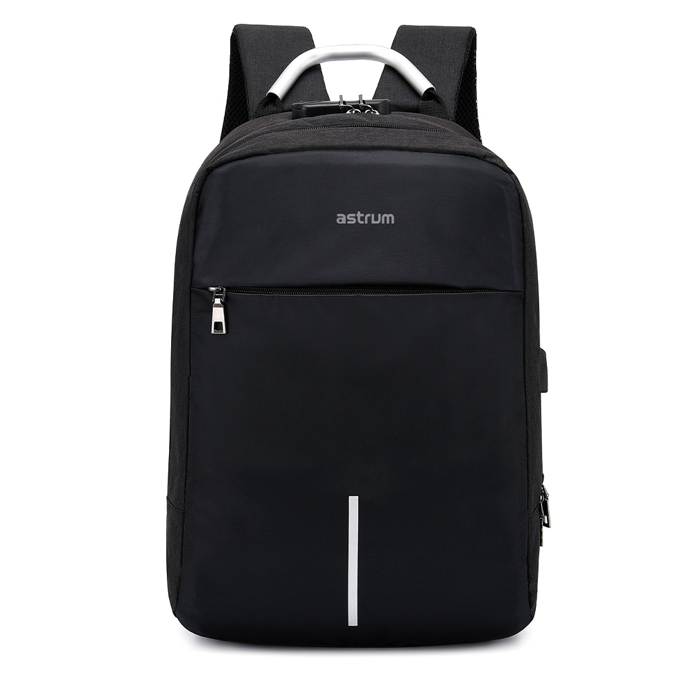 LB220 BACKPACK OXFORD 300D 15" BLACK/BLA