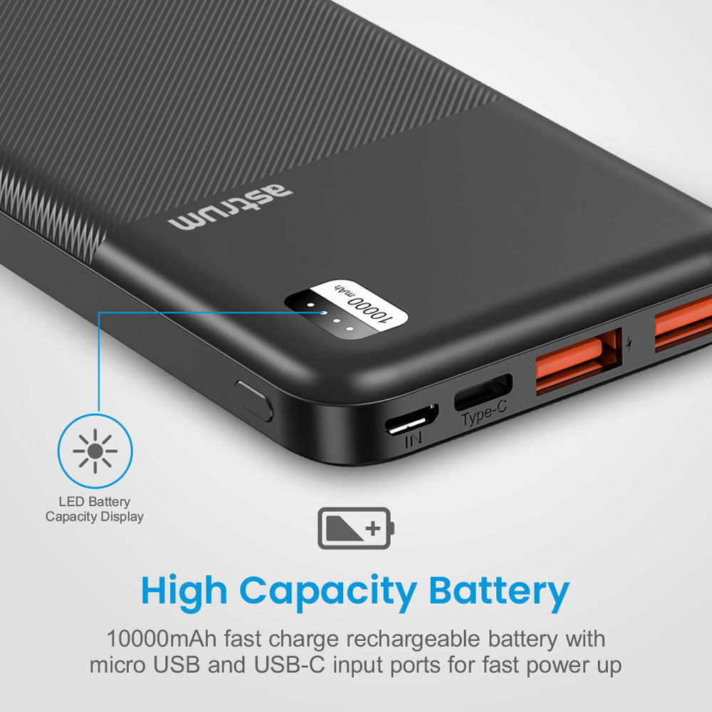 PB155 Dual USB Ultra Slim Fast Charge Power Bank  PD20W 10000mAh