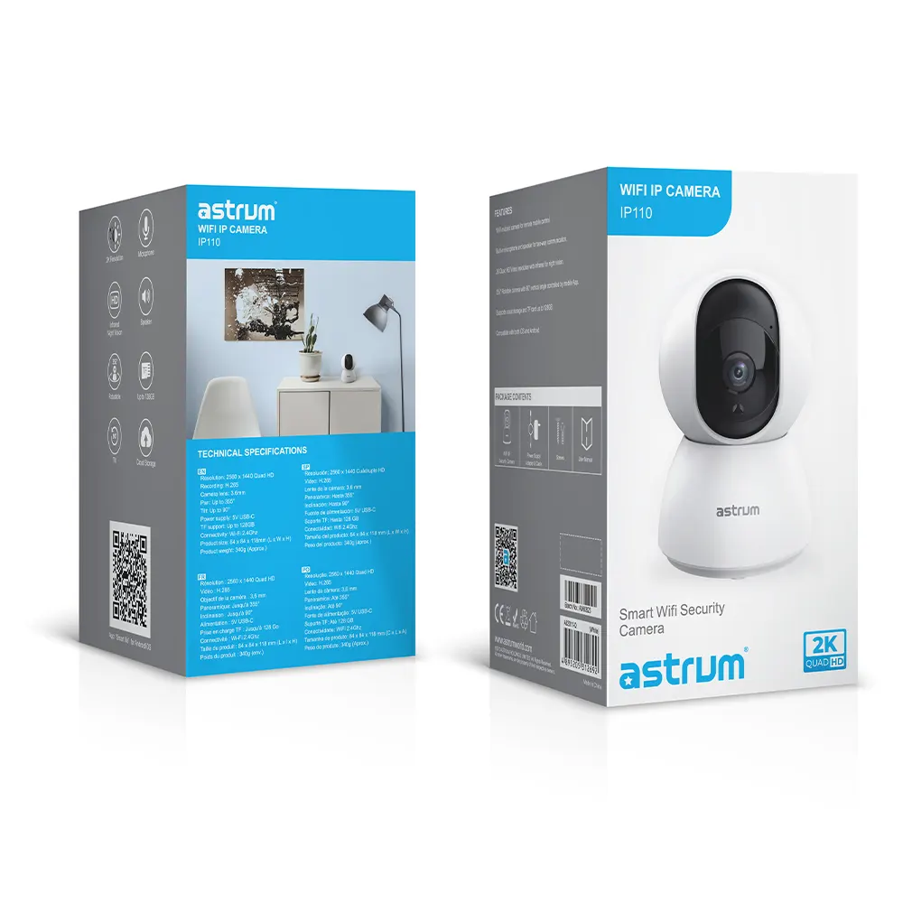 IP110 IP CAM 1080P 2MP H265 MIC APP